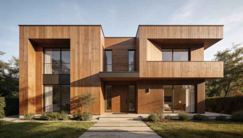 деревянный дом